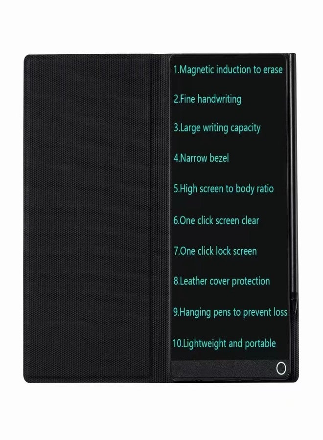 Amoretti Sonnet Mini LCD Writing Tablet Updated, 6.5in Erasable Reusable Electronic Drawing Pads, Electronic scratchpad, Hanging Pens with Leather Case - Image 1
